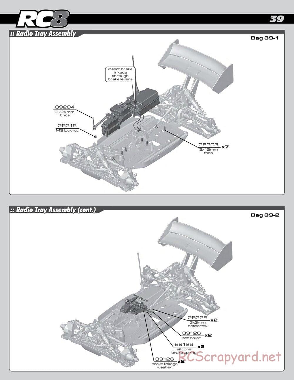 Team Associated - RC8 RS RTR - Manual - Page 39