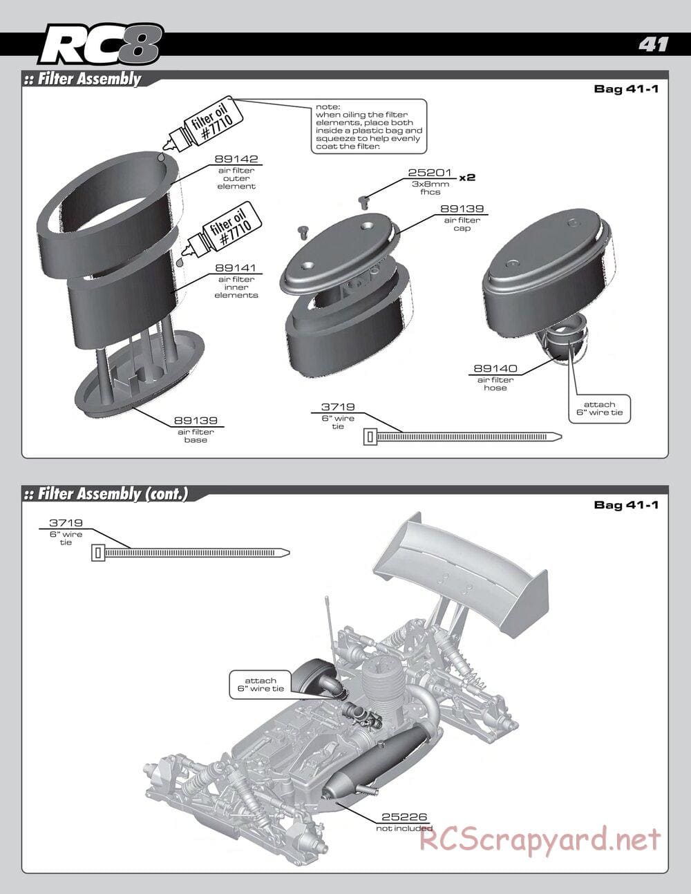 Team Associated - RC8 Factory Team - Manual - Page 41
