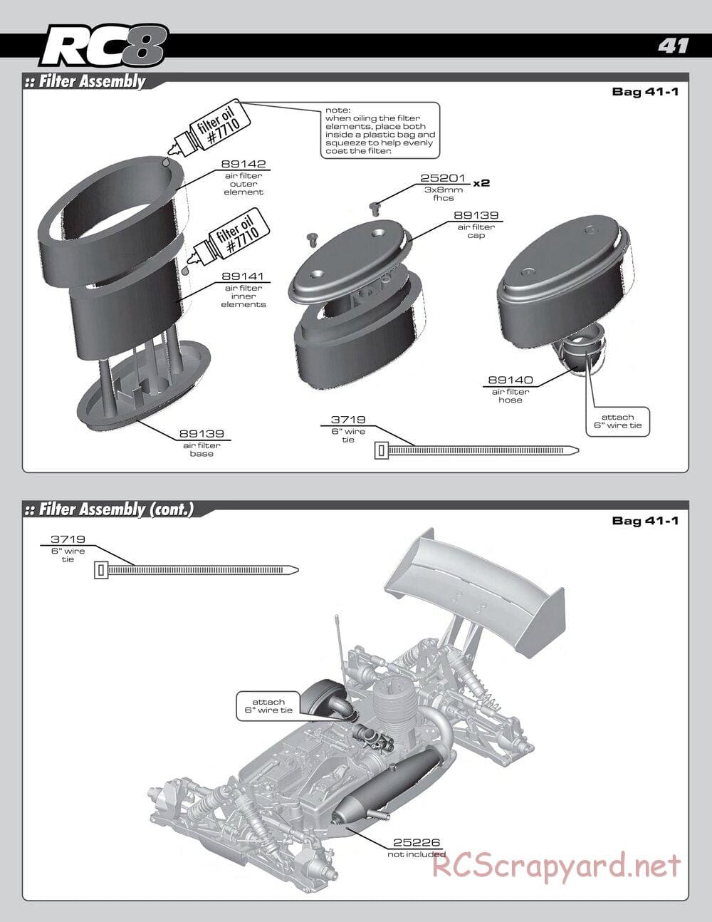 Team Associated - RC8 RS RTR - Manual - Page 41