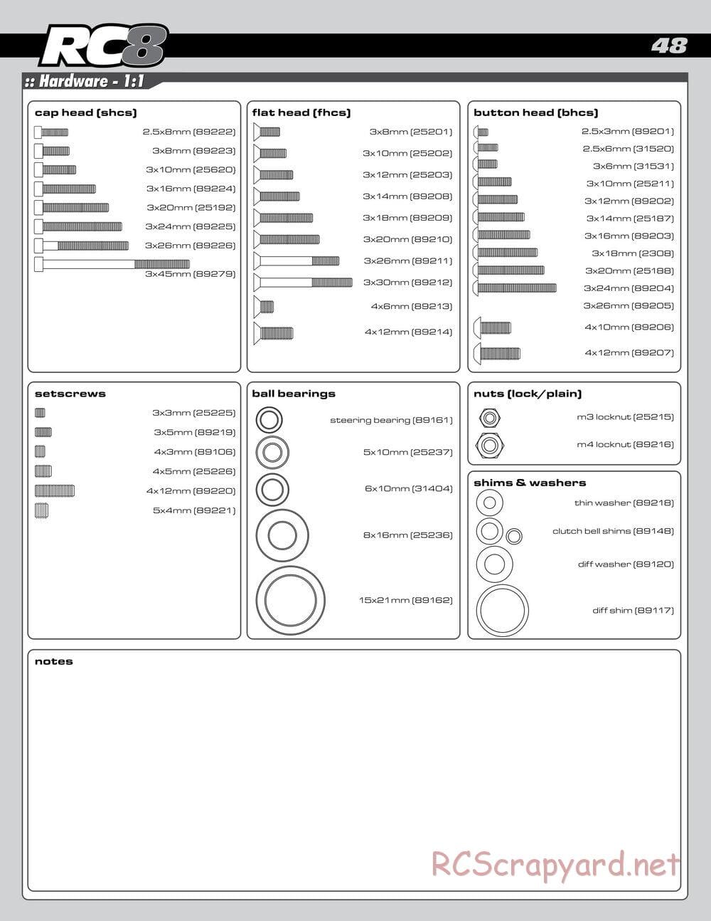 Team Associated - RC8 RS RTR - Manual - Page 47