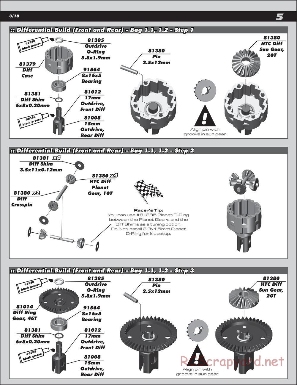 Team Associated - RC8T3.1e Team - Manual - Page 5