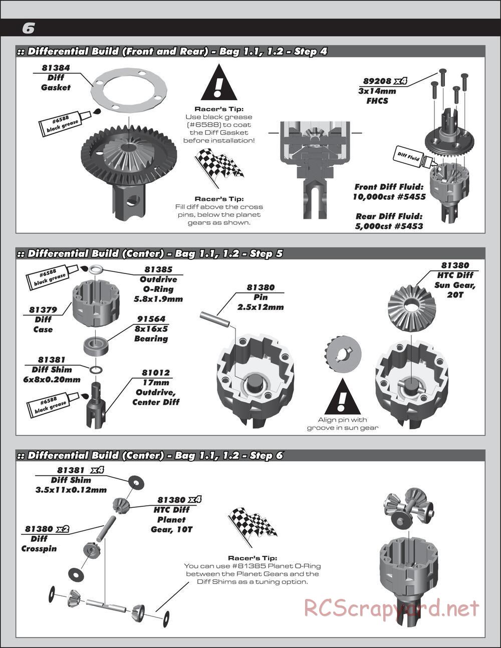 Team Associated - RC8T3.1e Team - Manual - Page 6