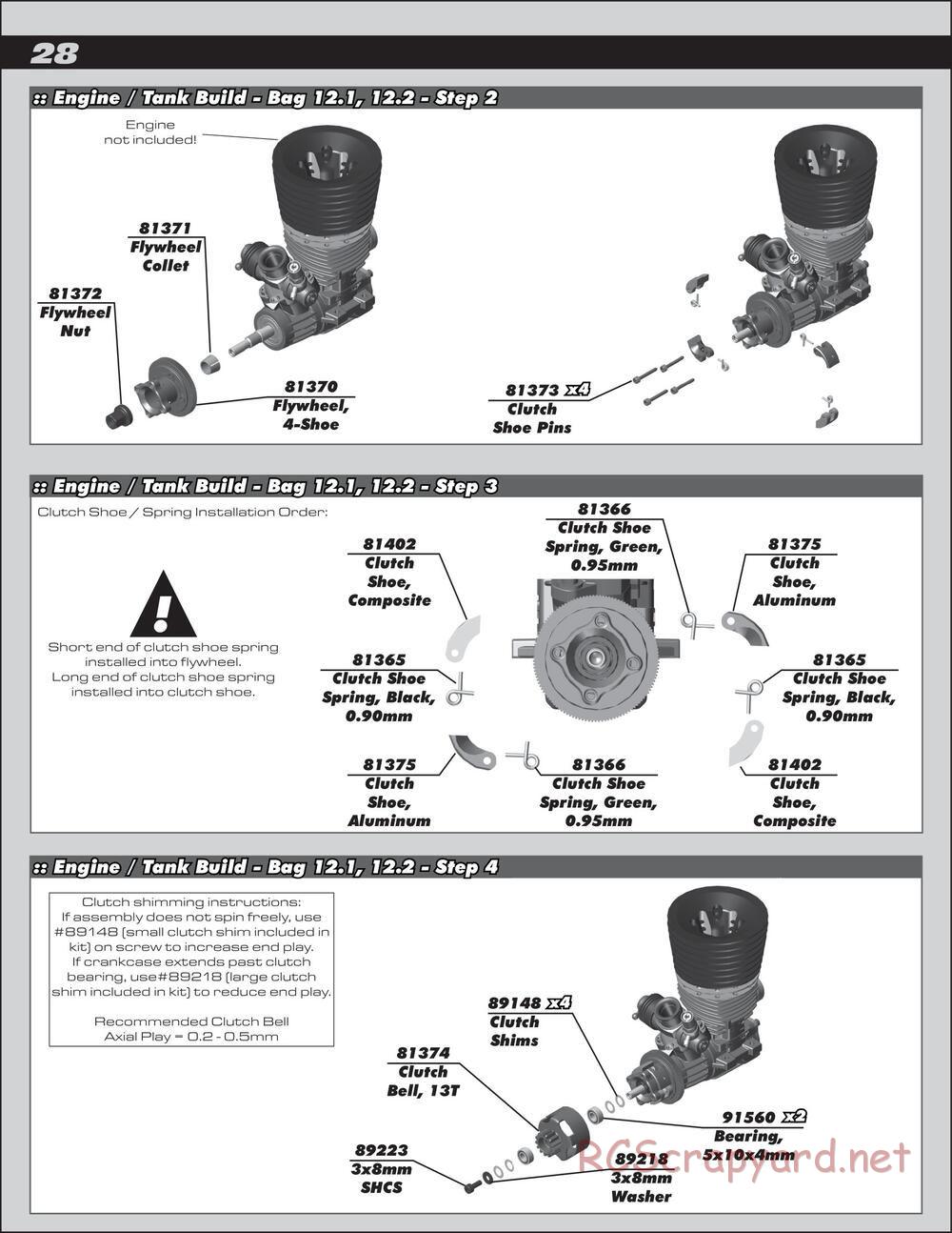 Team Associated - RC8T3.1e Team - Manual - Page 28