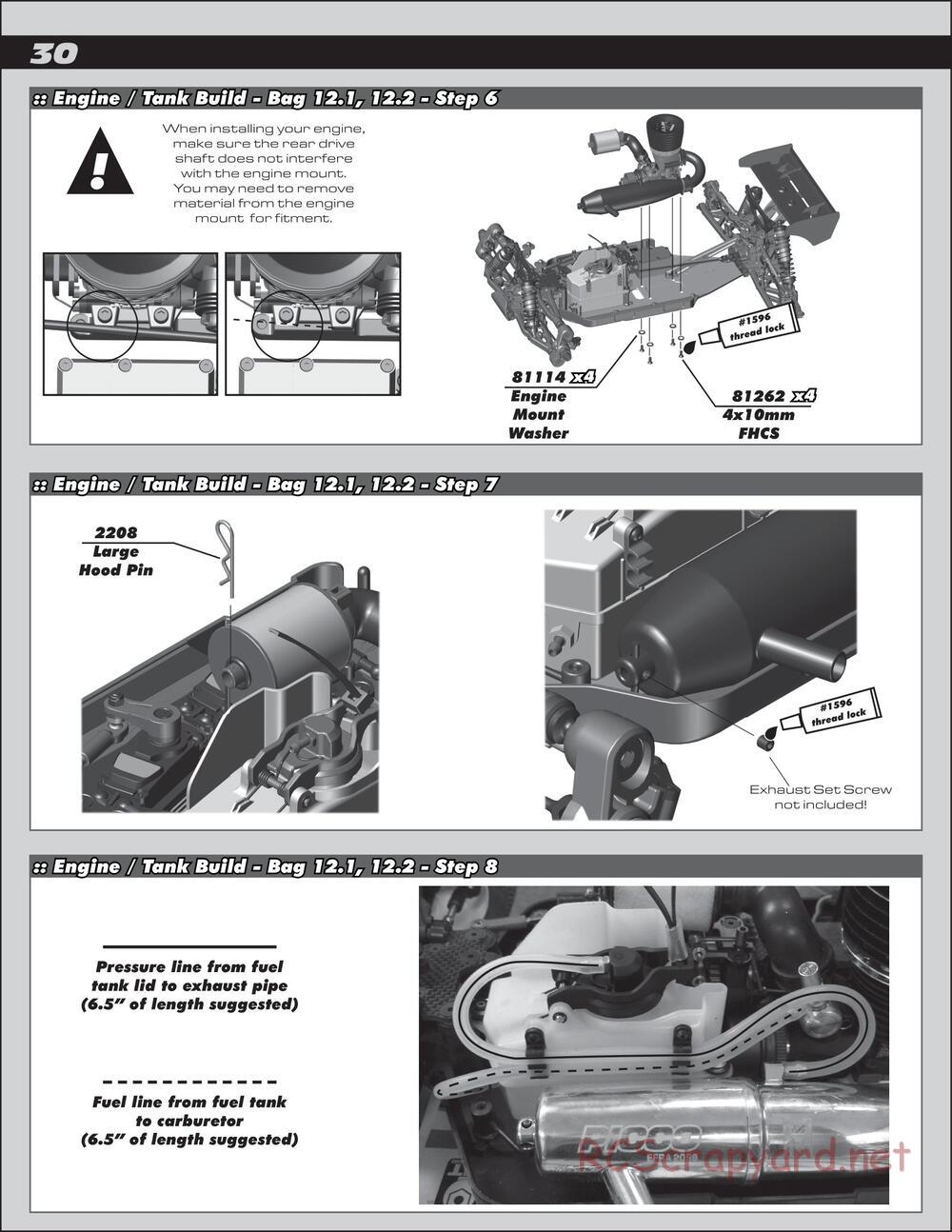 Team Associated - RC8T3.1e Team - Manual - Page 30