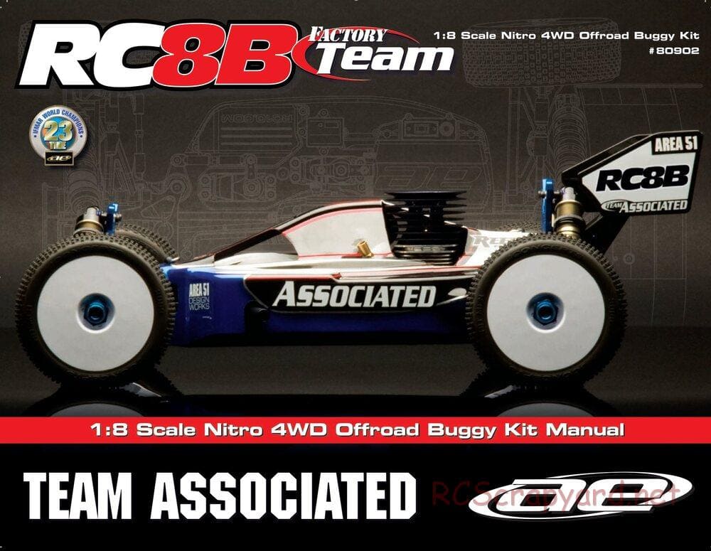Team Associated - RC8B Factory Team - Manual - Page 1