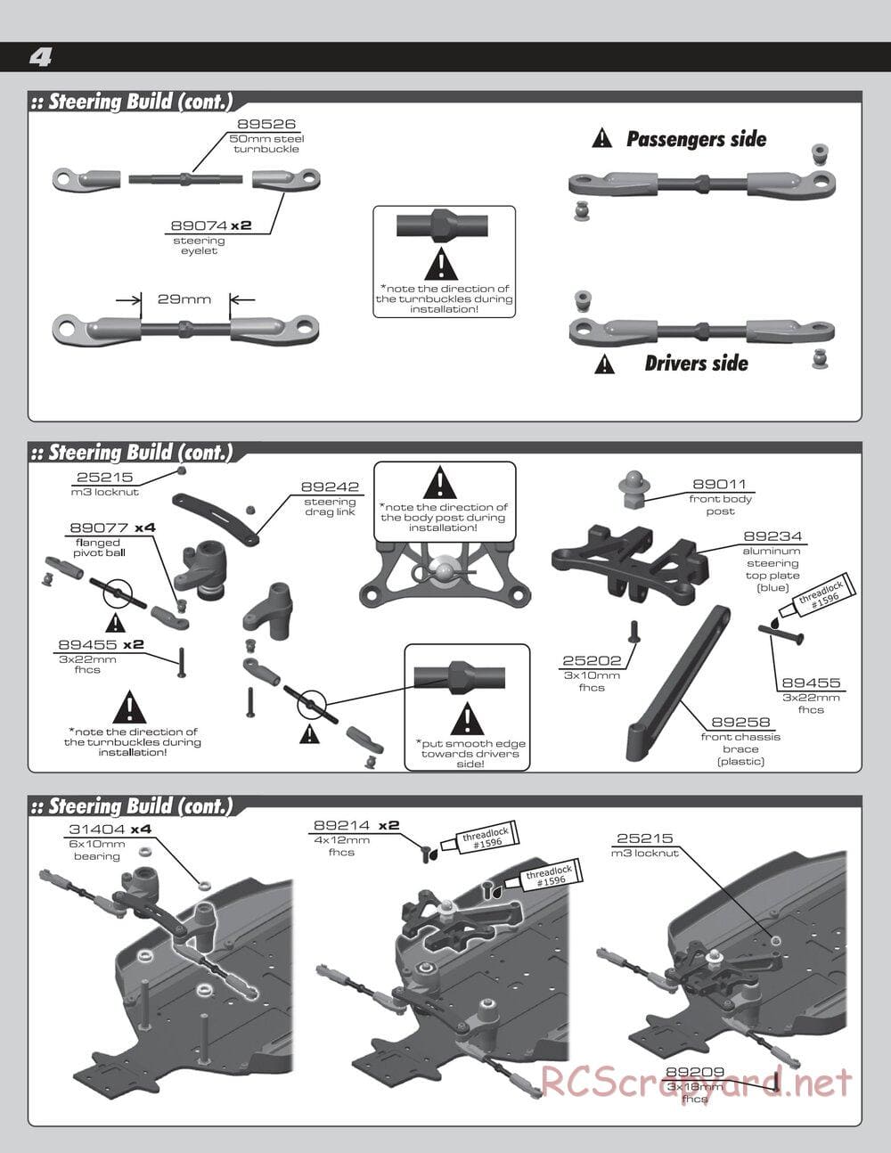 Team Associated - RC8B Factory Team - Manual - Page 4