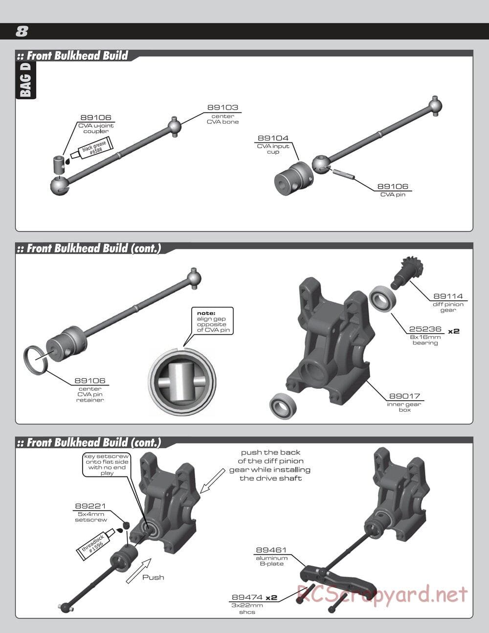 Team Associated - RC8B Factory Team - Manual - Page 8