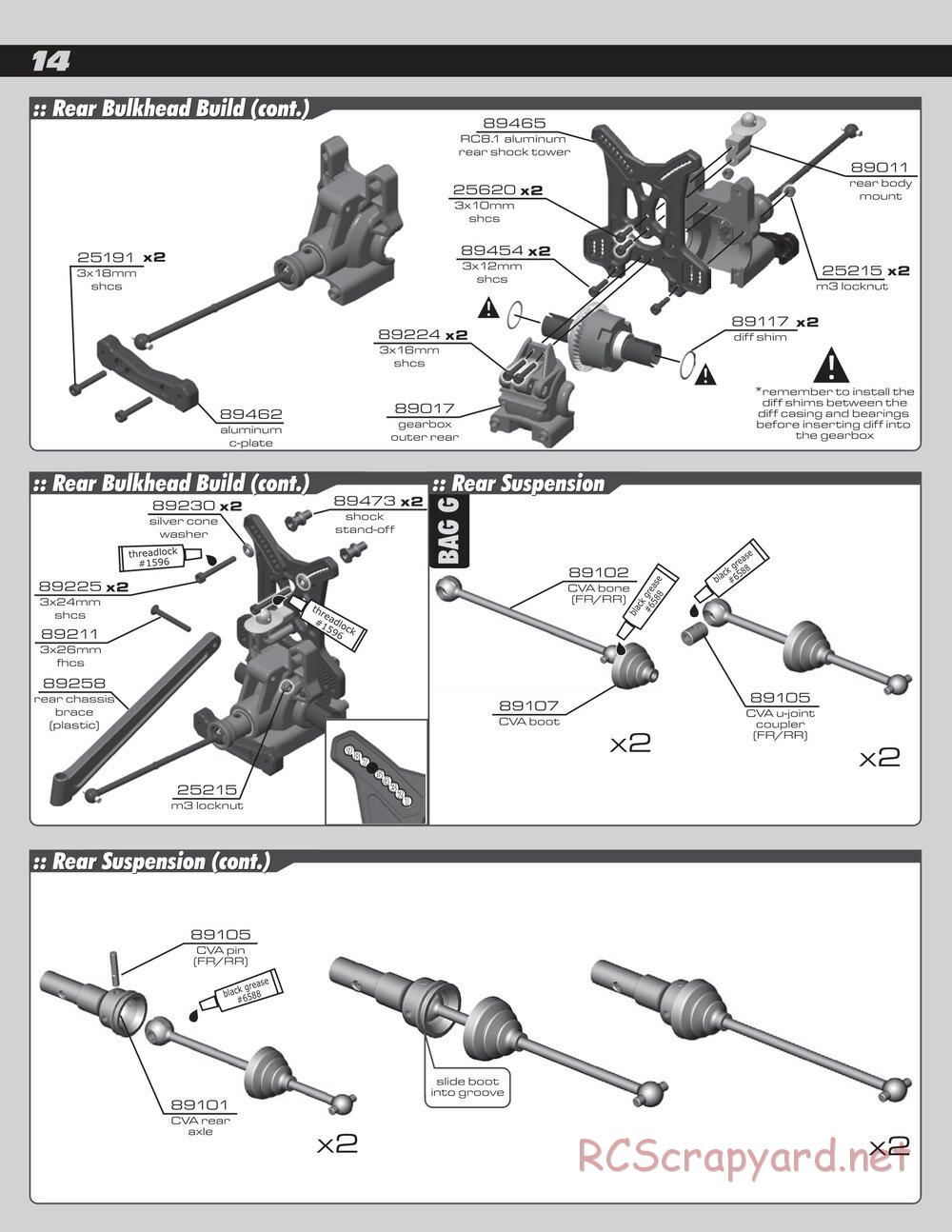 Team Associated - RC8B Factory Team - Manual - Page 14