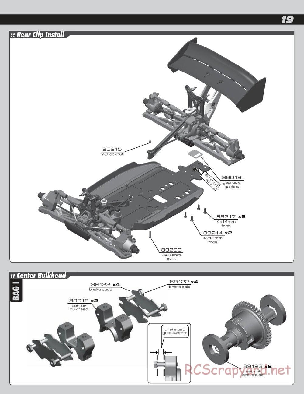 Team Associated - RC8B Factory Team - Manual - Page 19