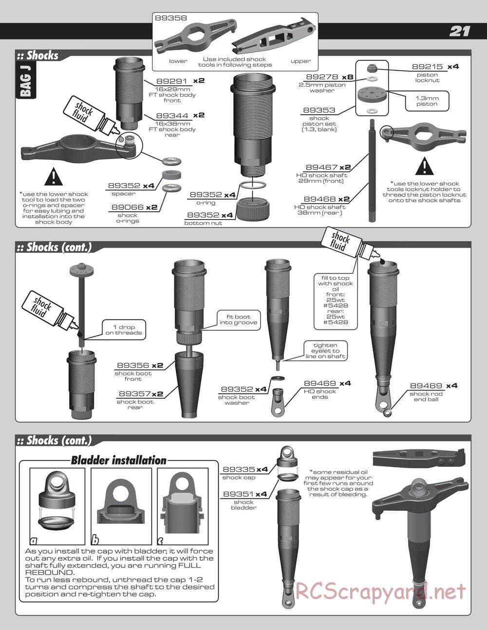 Team Associated - RC8B Factory Team - Manual - Page 21