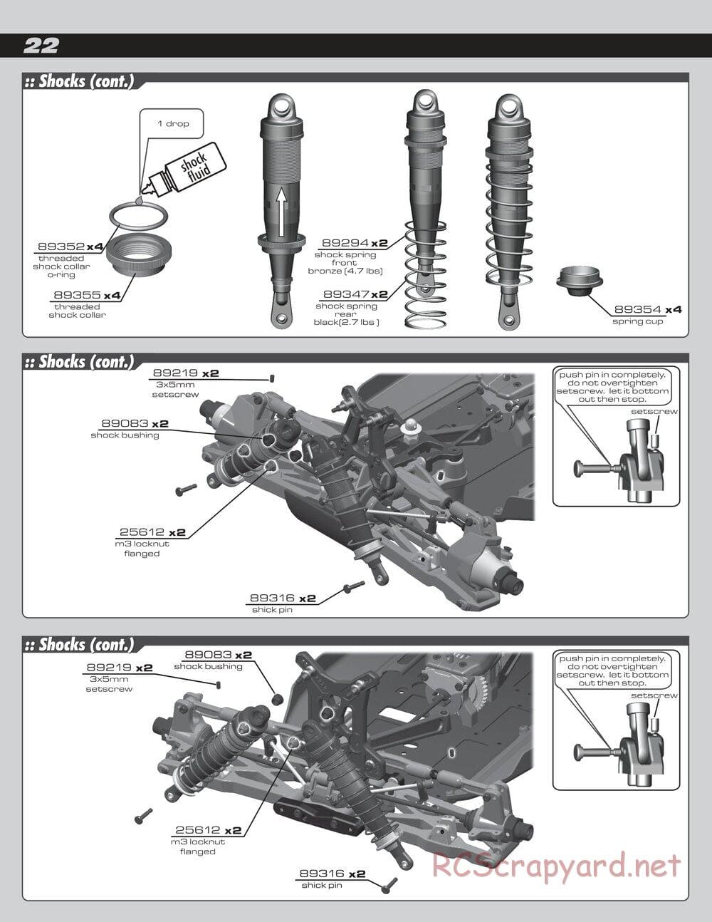 Team Associated - RC8B Factory Team - Manual - Page 22