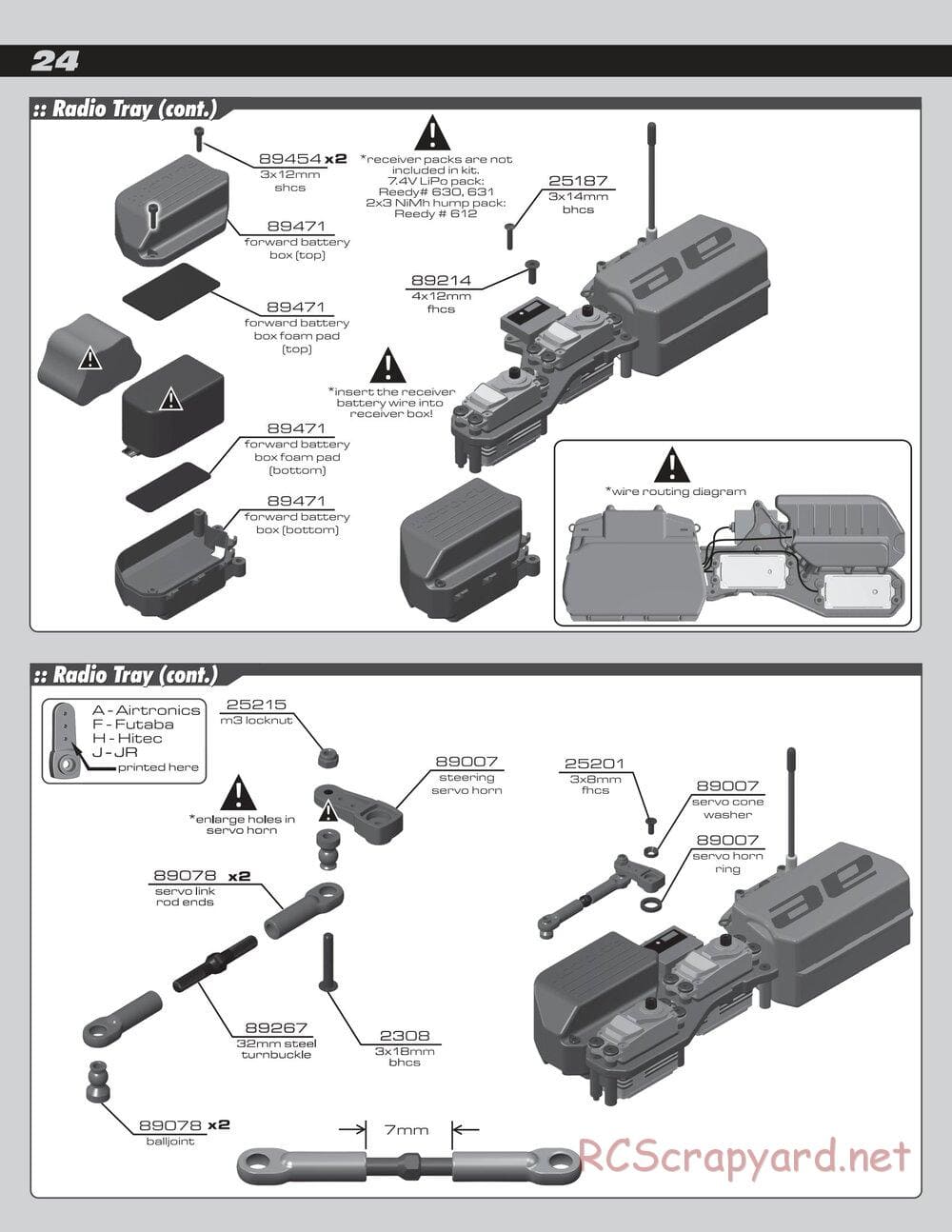Team Associated - RC8B Factory Team - Manual - Page 24