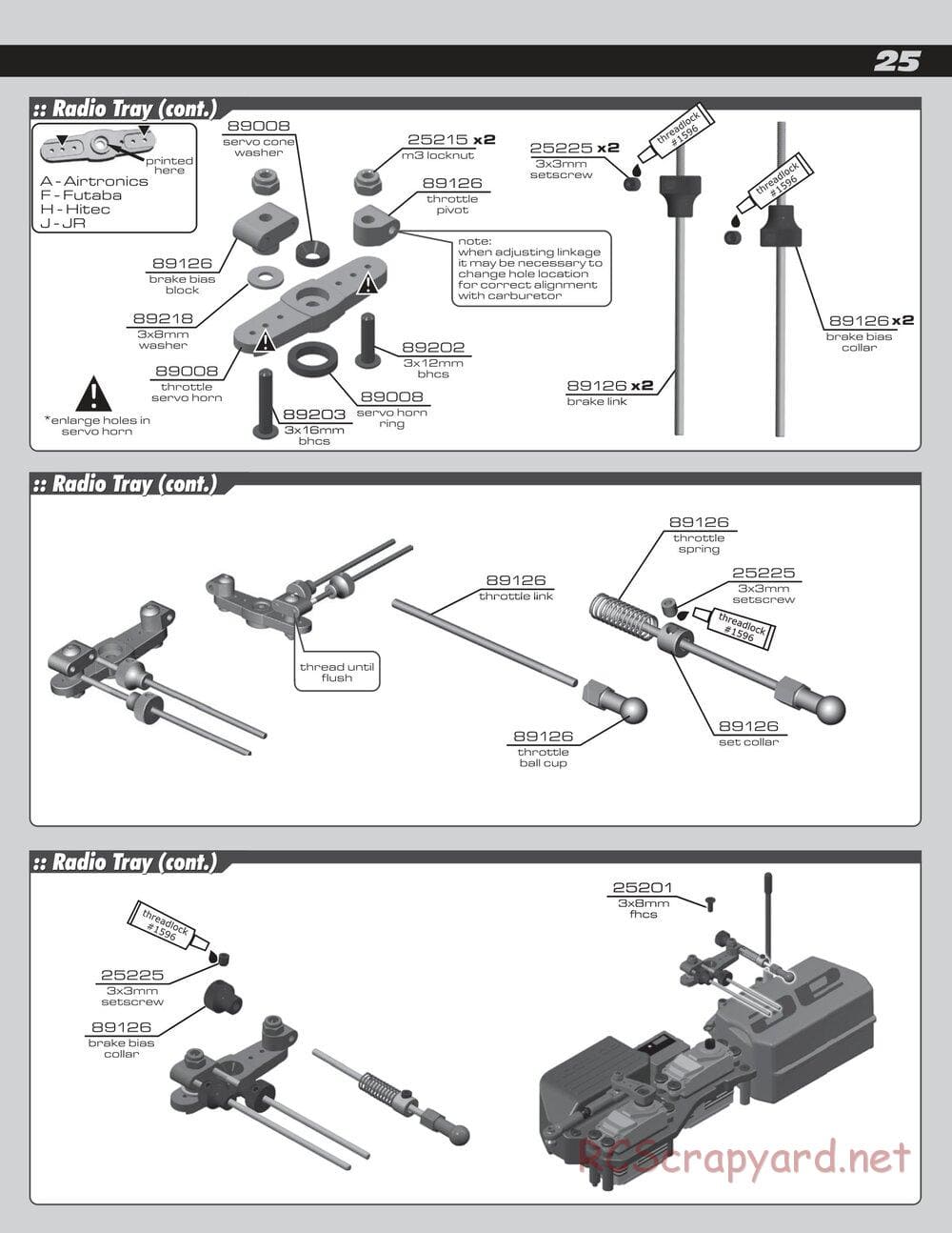 Team Associated - RC8B Factory Team - Manual - Page 25