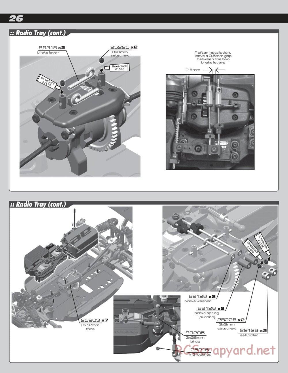 Team Associated - RC8B Factory Team - Manual - Page 26