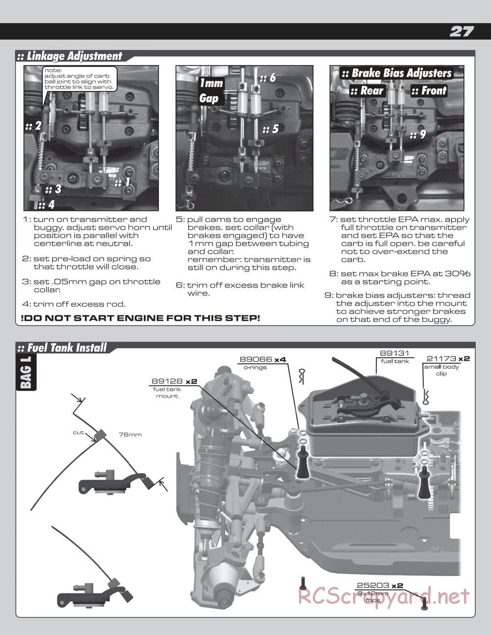 Team Associated - RC8B Factory Team - Manual - Page 27