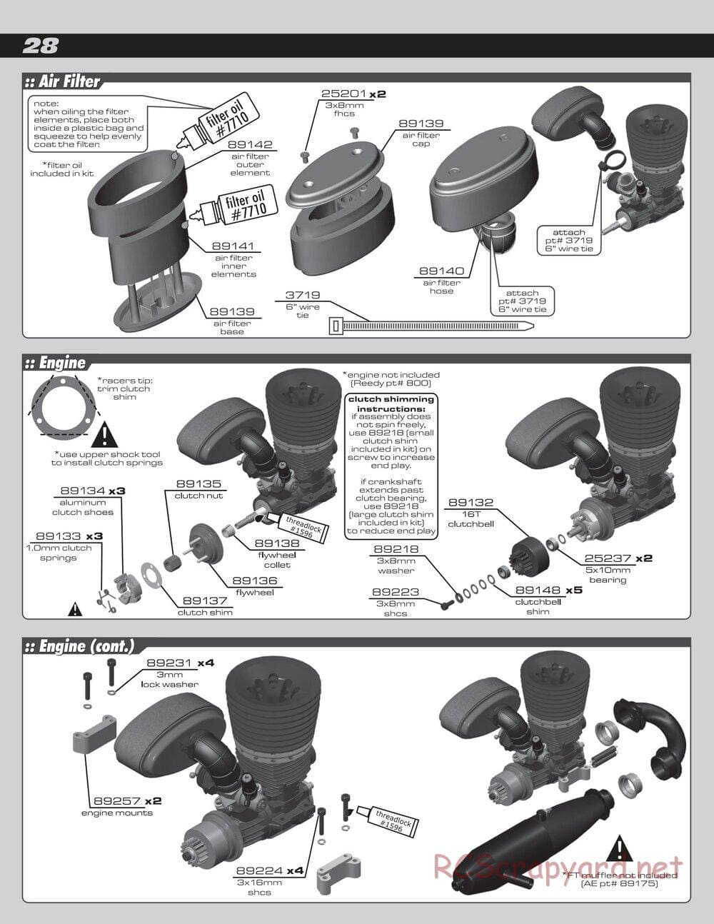 Team Associated - RC8B Factory Team - Manual - Page 28