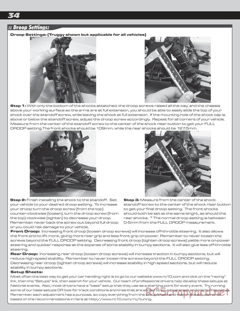 Team Associated - RC8B Factory Team - Manual - Page 34