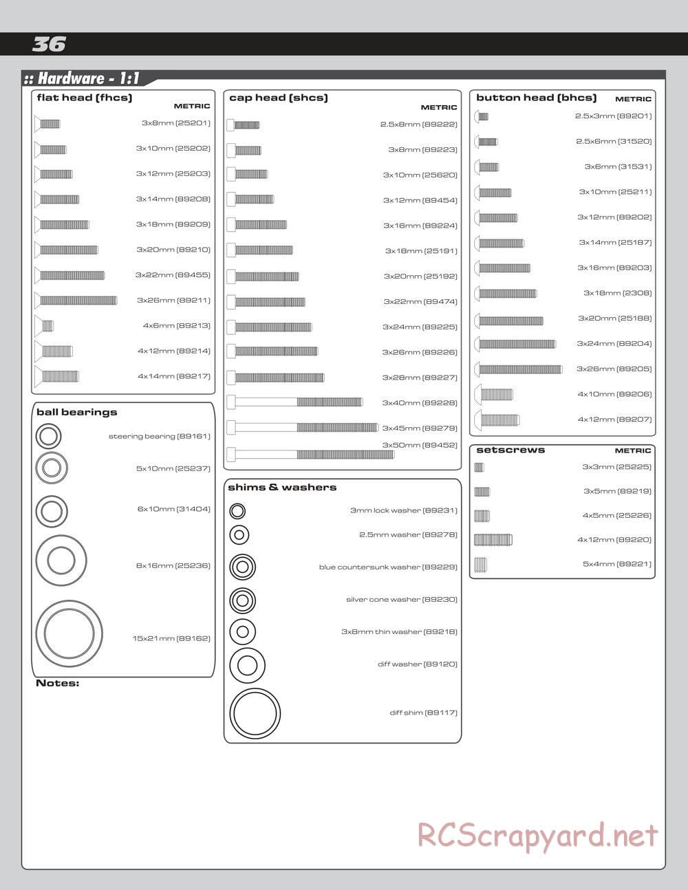 Team Associated - RC8B Factory Team - Manual - Page 36