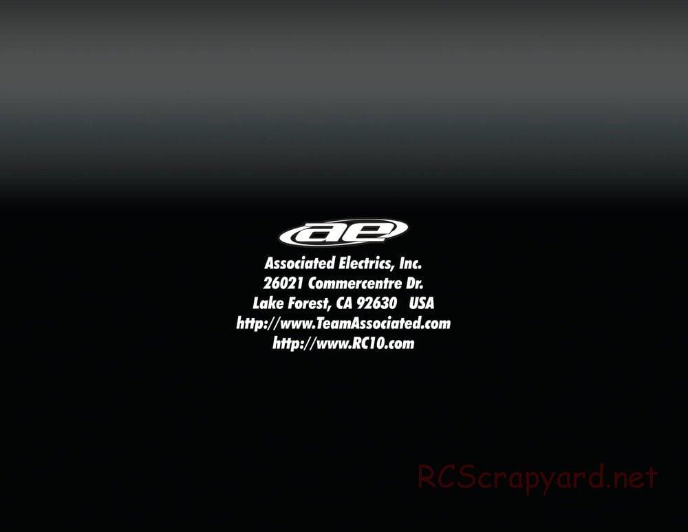 Team Associated - RC8B Factory Team - Manual - Page 38
