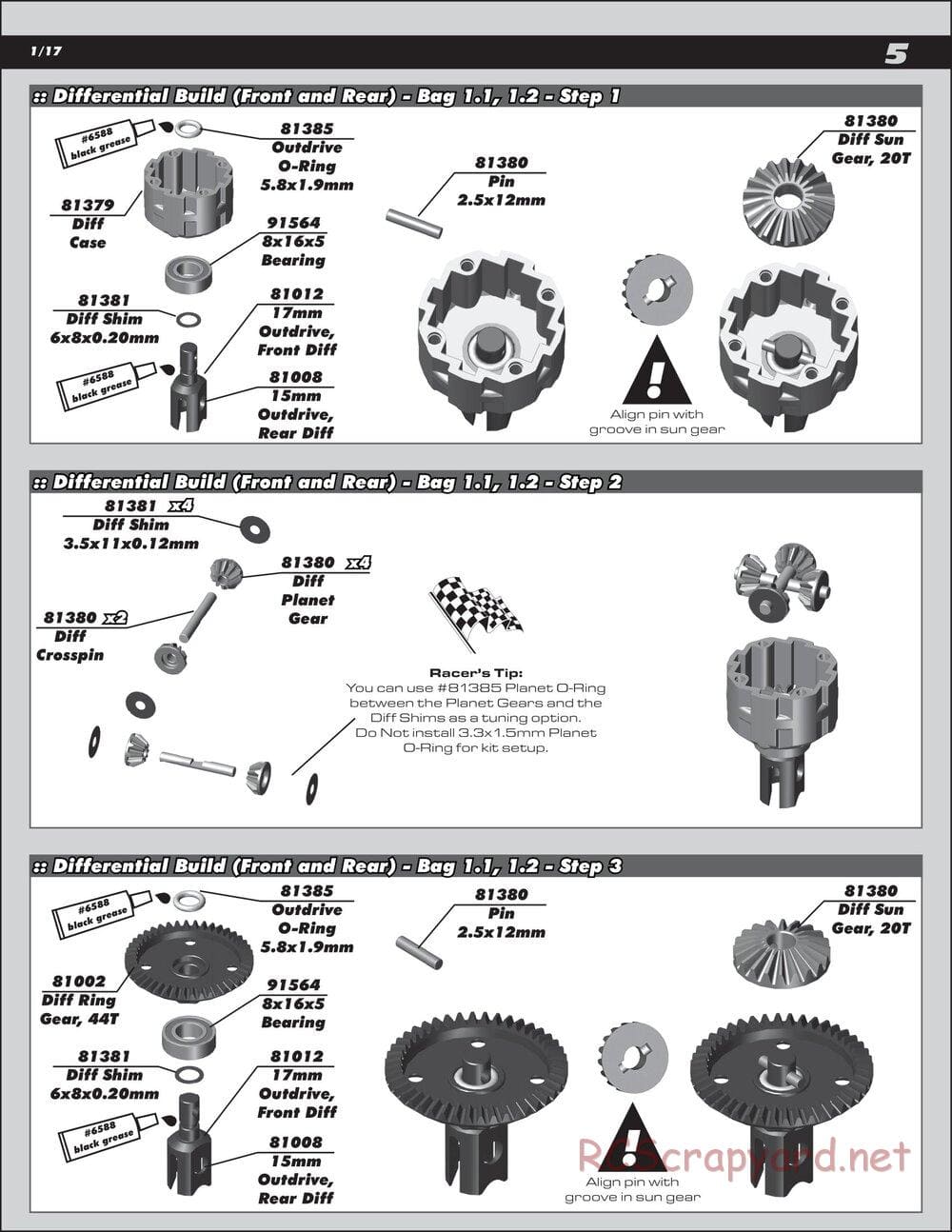 Team Associated - RC8B3.1 Team - Manual - Page 5