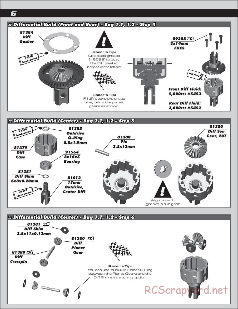 Team Associated - RC8B3.1 Team - Manual - Page 6