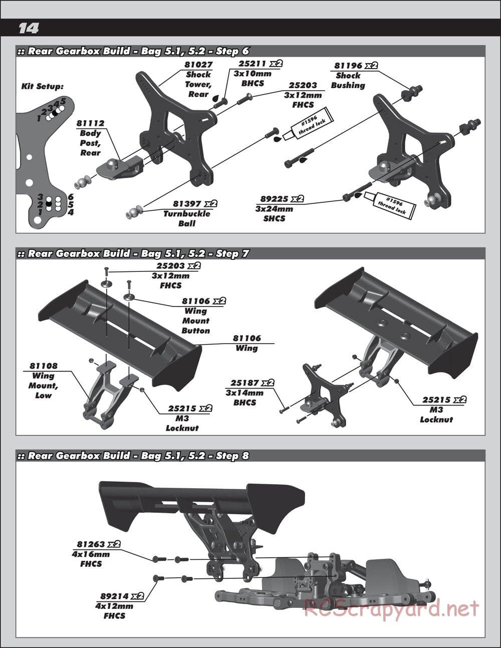 Team Associated - RC8B3.1 Team - Manual - Page 14