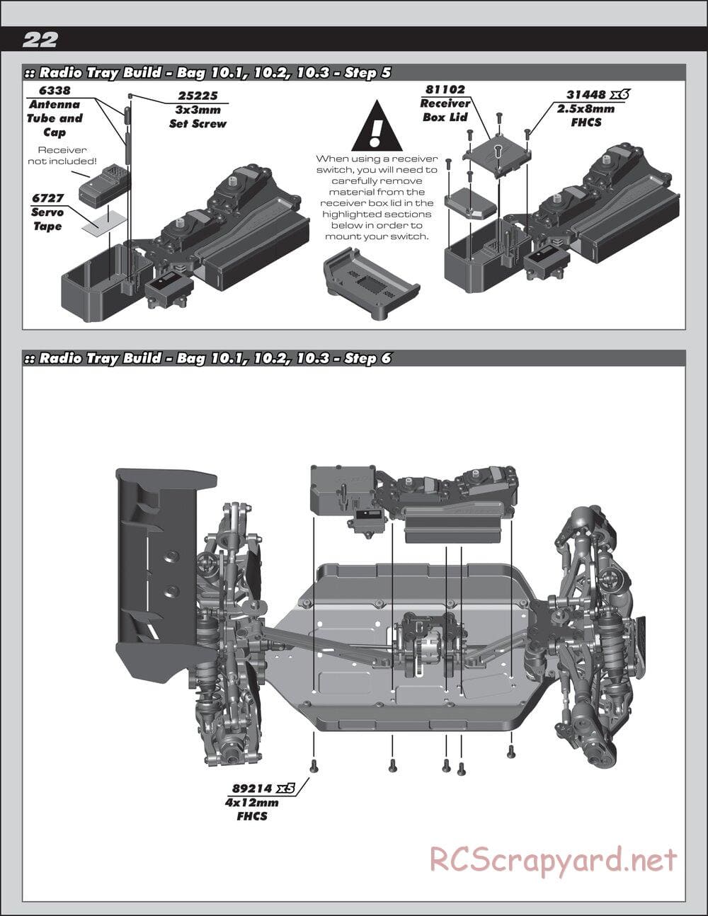 Team Associated - RC8B3.1 Team - Manual - Page 22