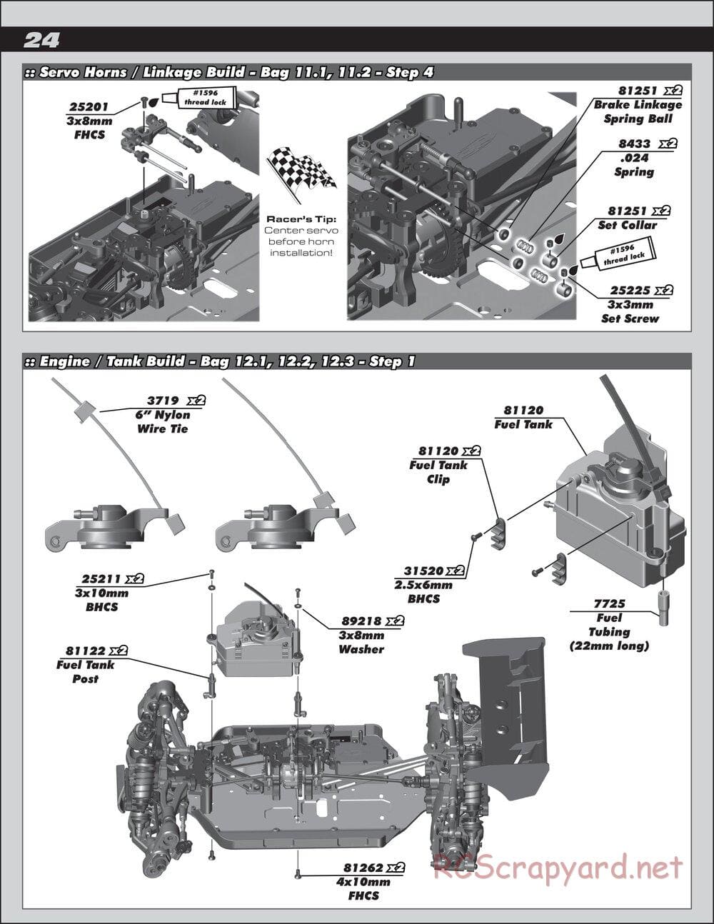 Team Associated - RC8B3.1 Team - Manual - Page 24