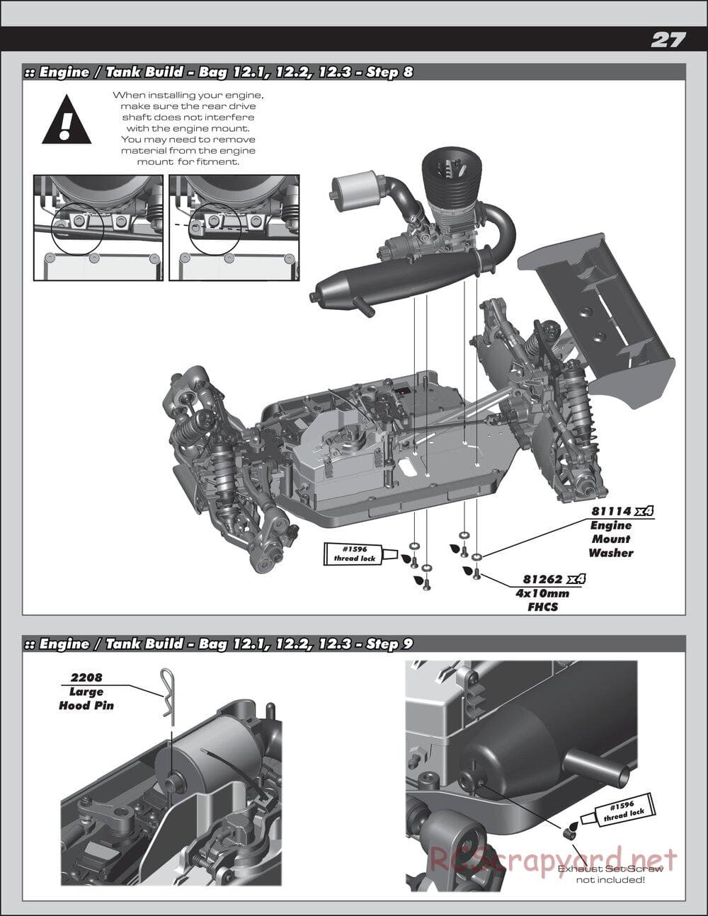 Team Associated - RC8B3.1 Team - Manual - Page 27