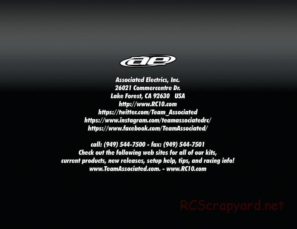 Team Associated - RC8B3.1 Team - Manual - Page 42