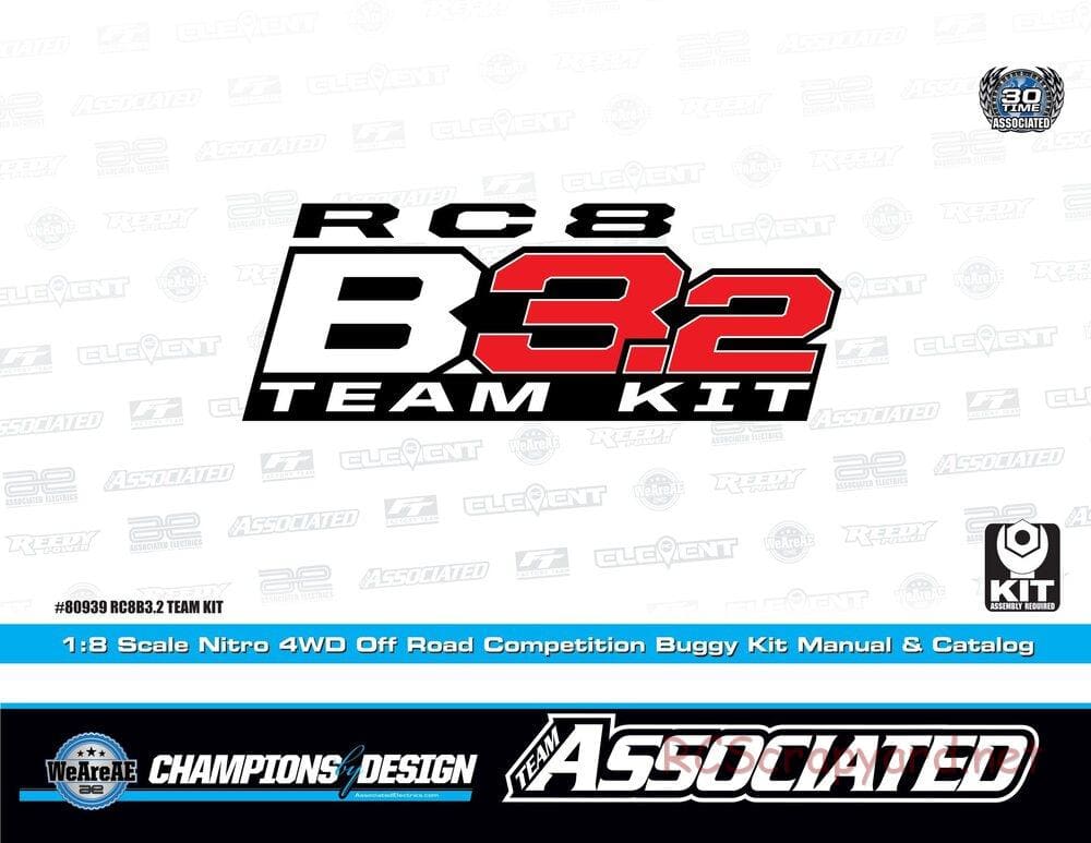 Team Associated - RC8B3.2 Team - Manual - Page 1