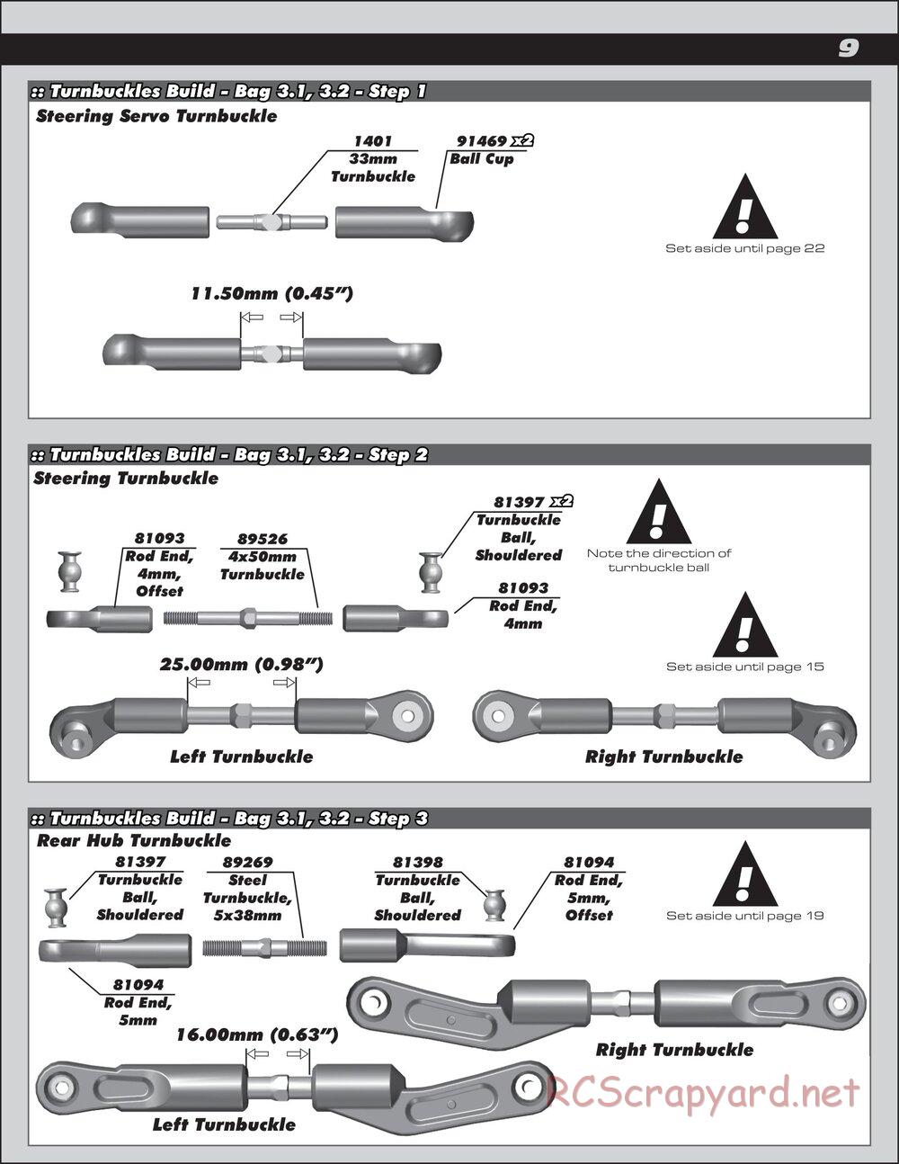 Team Associated - RC8B3.2 Team - Manual - Page 9