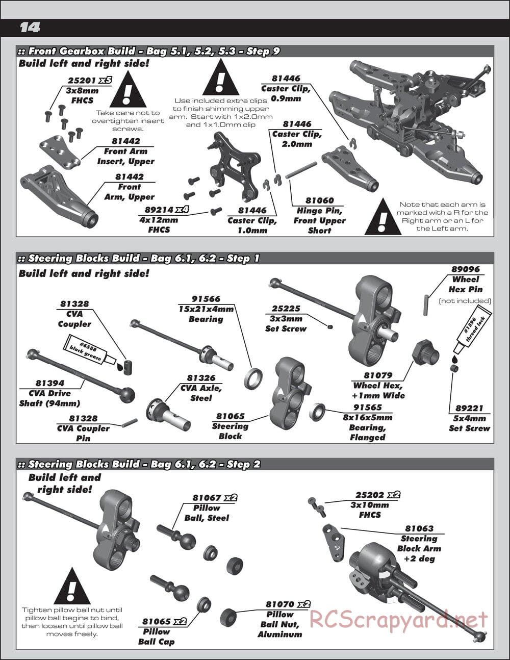 Team Associated - RC8B3.2 Team - Manual - Page 14