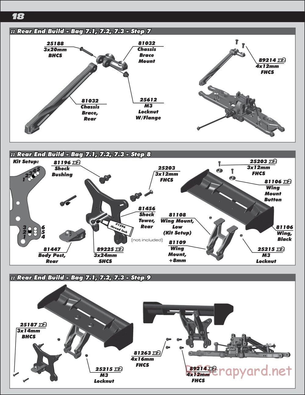 Team Associated - RC8B3.2 Team - Manual - Page 18