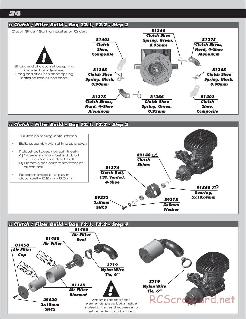 Team Associated - RC8B3.2 Team - Manual - Page 24