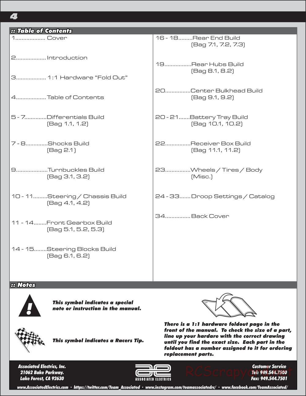 Team Associated - RC8B3.2e Team - Manual - Page 4