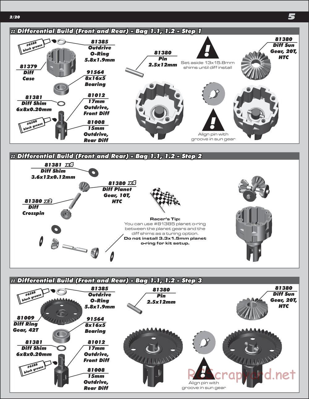 Team Associated - RC8B3.2e Team - Manual - Page 5