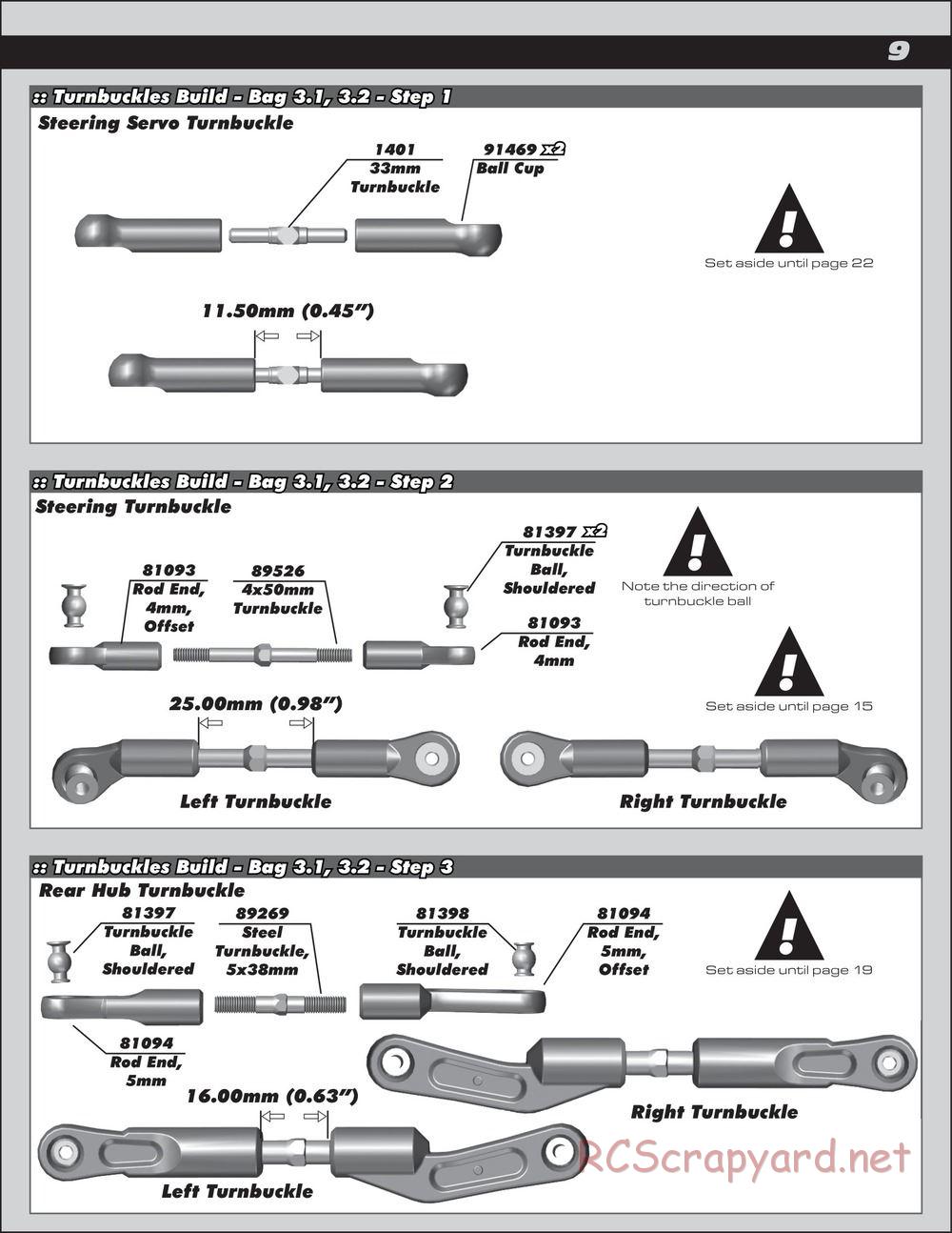 Team Associated - RC8B3.2e Team - Manual - Page 9