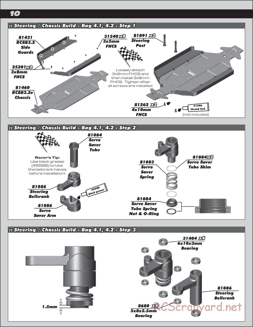 Team Associated - RC8B3.2e Team - Manual - Page 10