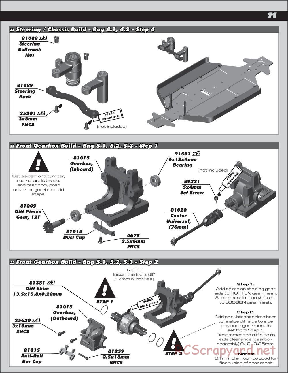 Team Associated - RC8B3.2e Team - Manual - Page 11