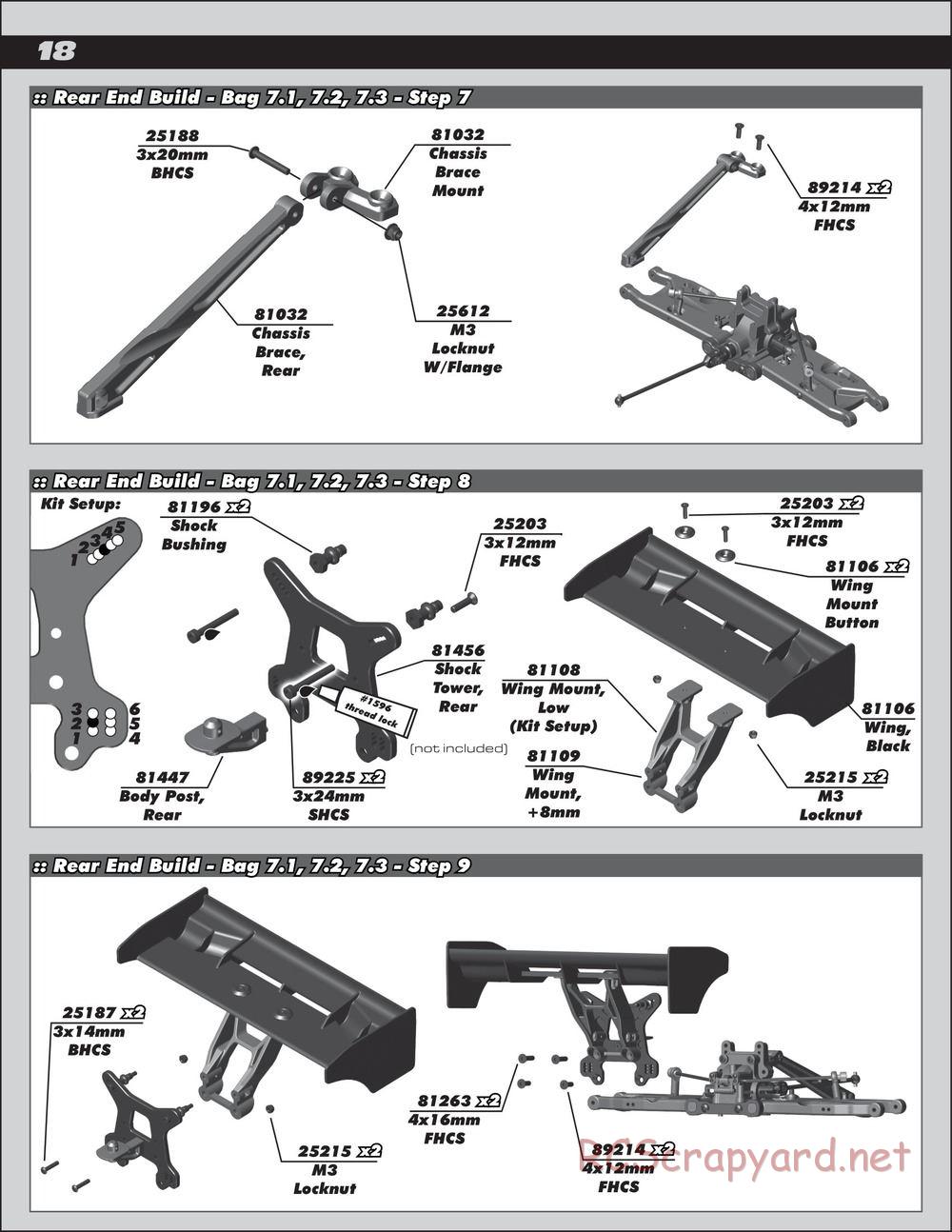 Team Associated - RC8B3.2e Team - Manual - Page 18