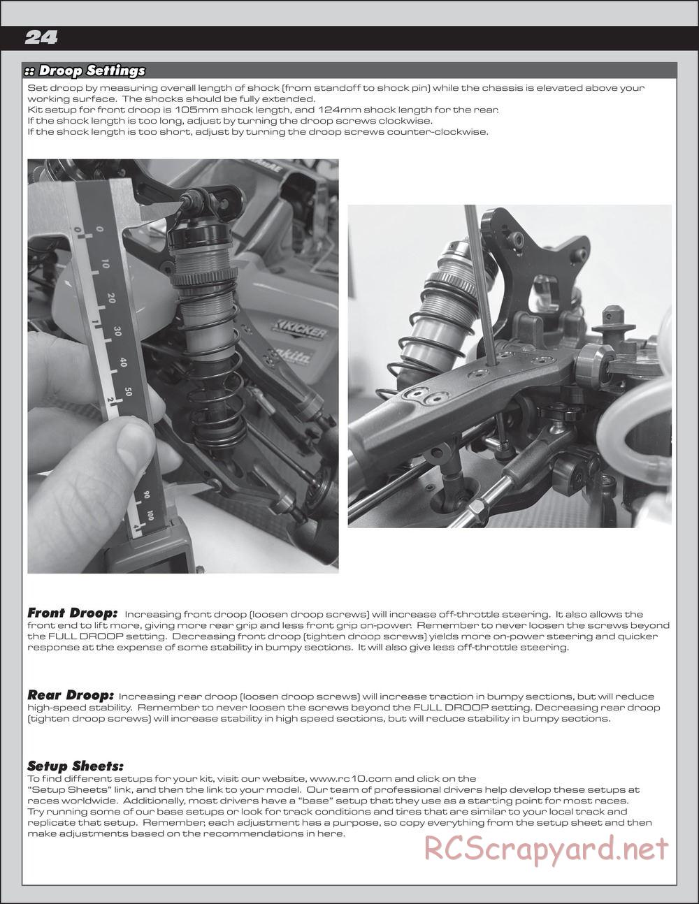 Team Associated - RC8B3.2e Team - Manual - Page 24