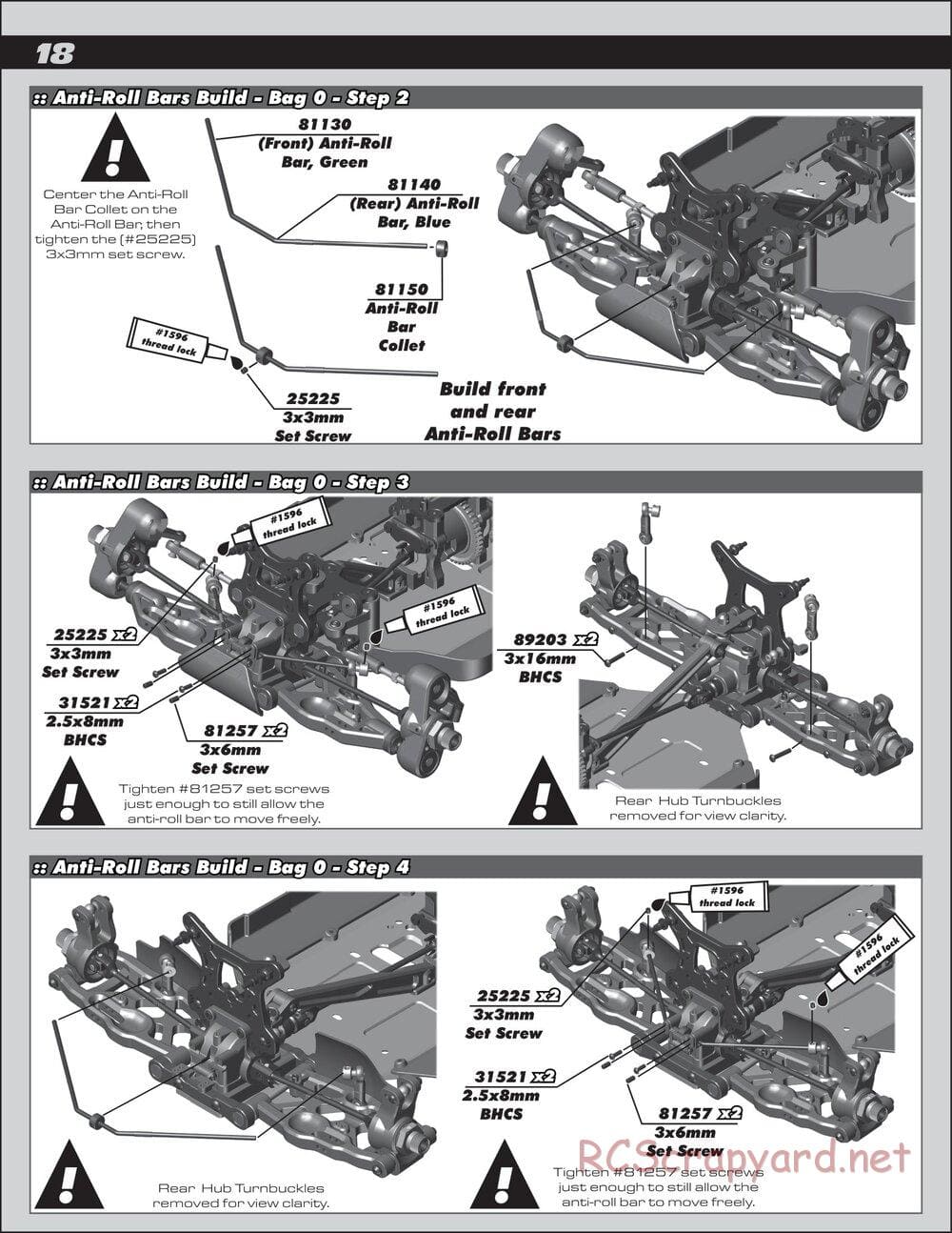 Team Associated - RC8B3 Team - Manual - Page 18