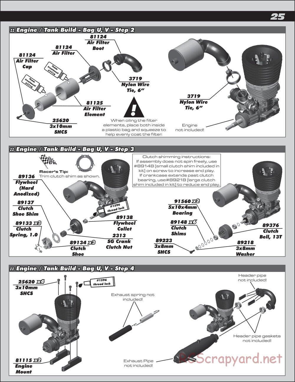 Team Associated - RC8B3 Team - Manual - Page 25