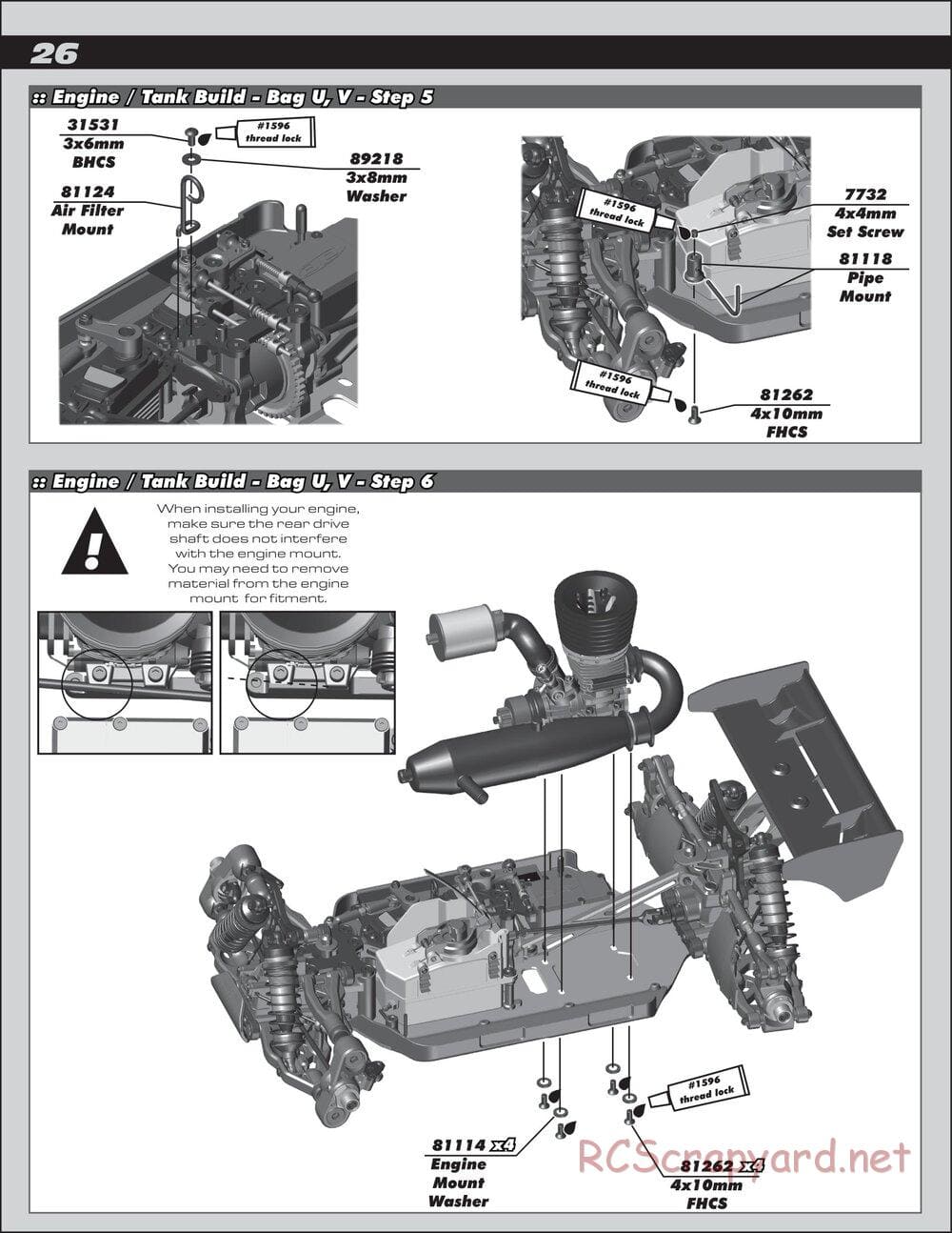 Team Associated - RC8B3 Team - Manual - Page 26