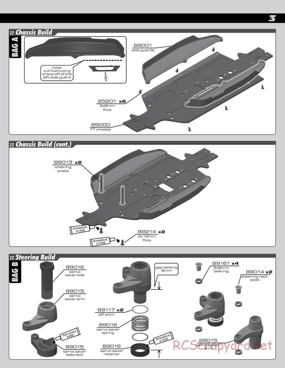Team Associated - RC8Be Factory Team - Manual - Page 3