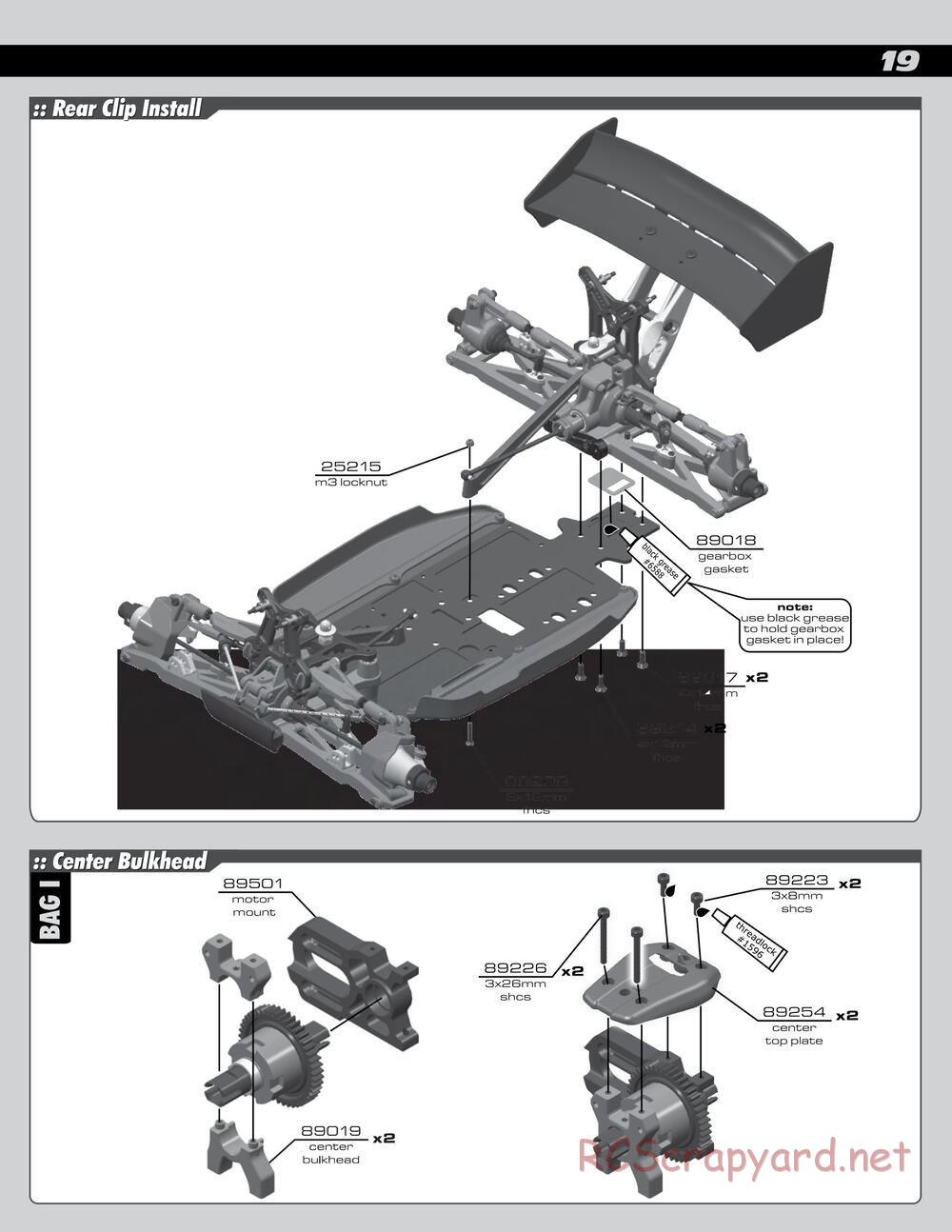 Team Associated - RC8Be Factory Team - Manual - Page 19