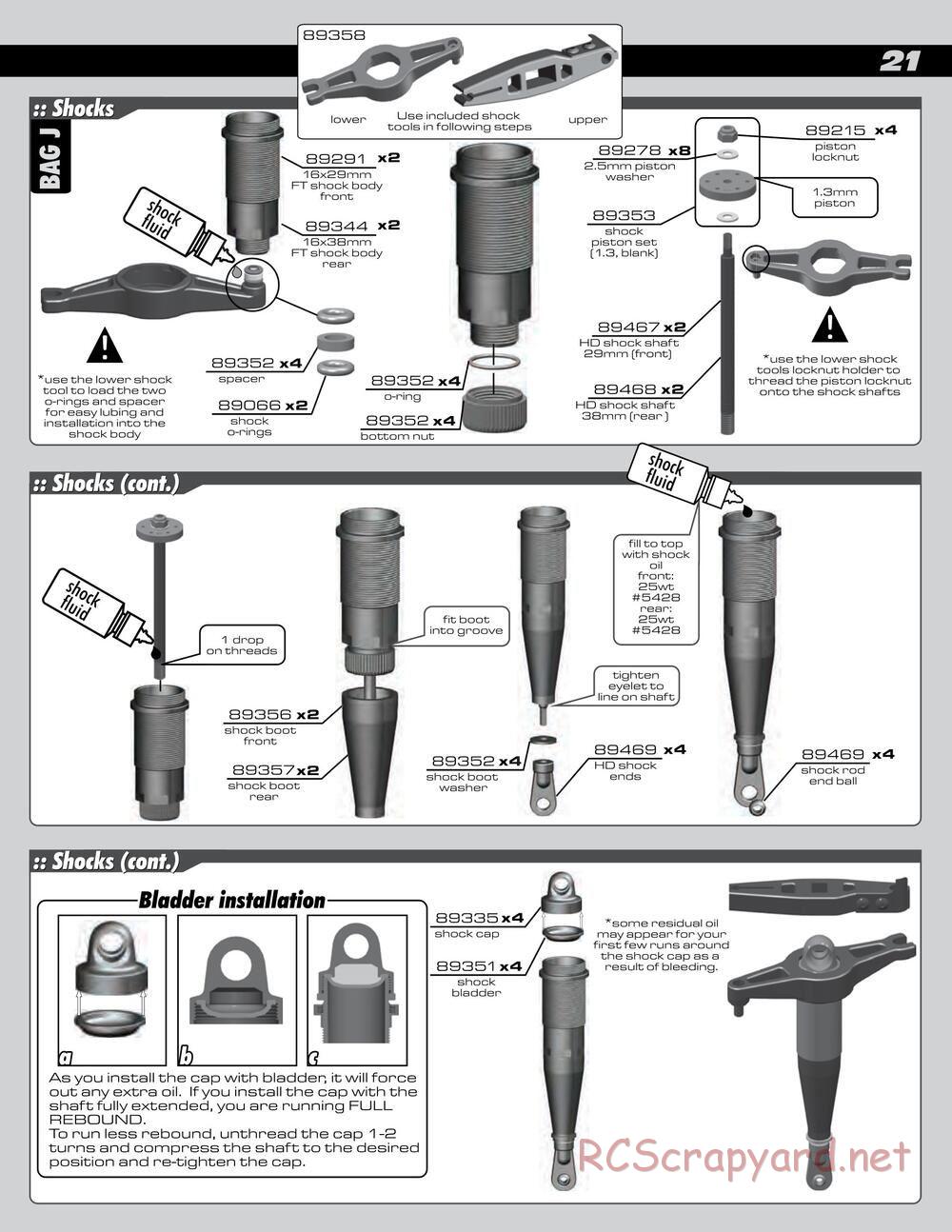 Team Associated - RC8Be Factory Team - Manual - Page 21