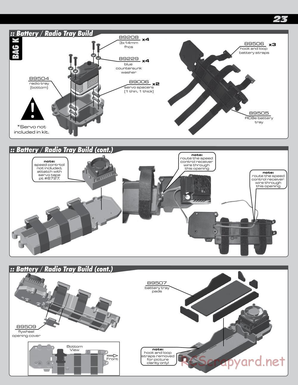 Team Associated - RC8Be Factory Team - Manual - Page 23