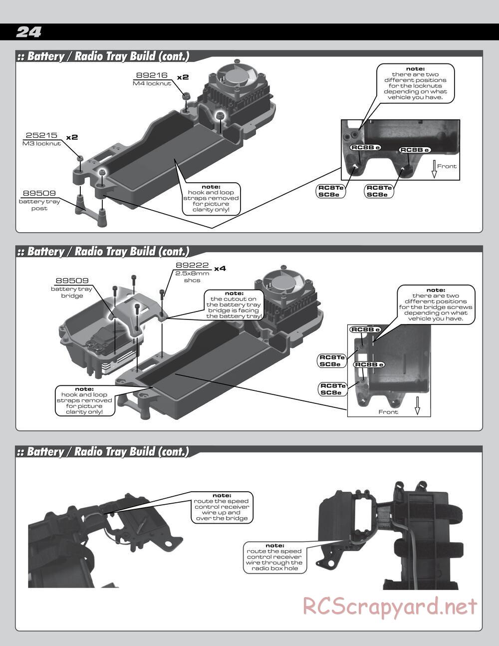Team Associated - RC8Be Factory Team - Manual - Page 24